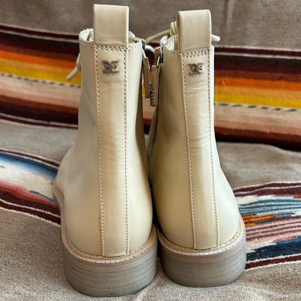 Sam Edelman Lace Up Leather Boots - Picture 8 of 11